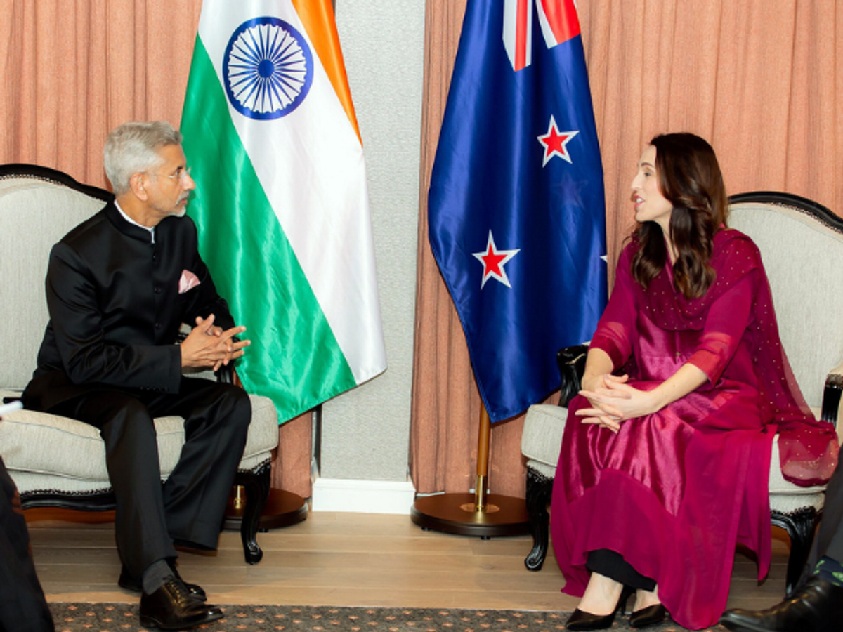 Indian external affairs minister meets New Zealand prime minister