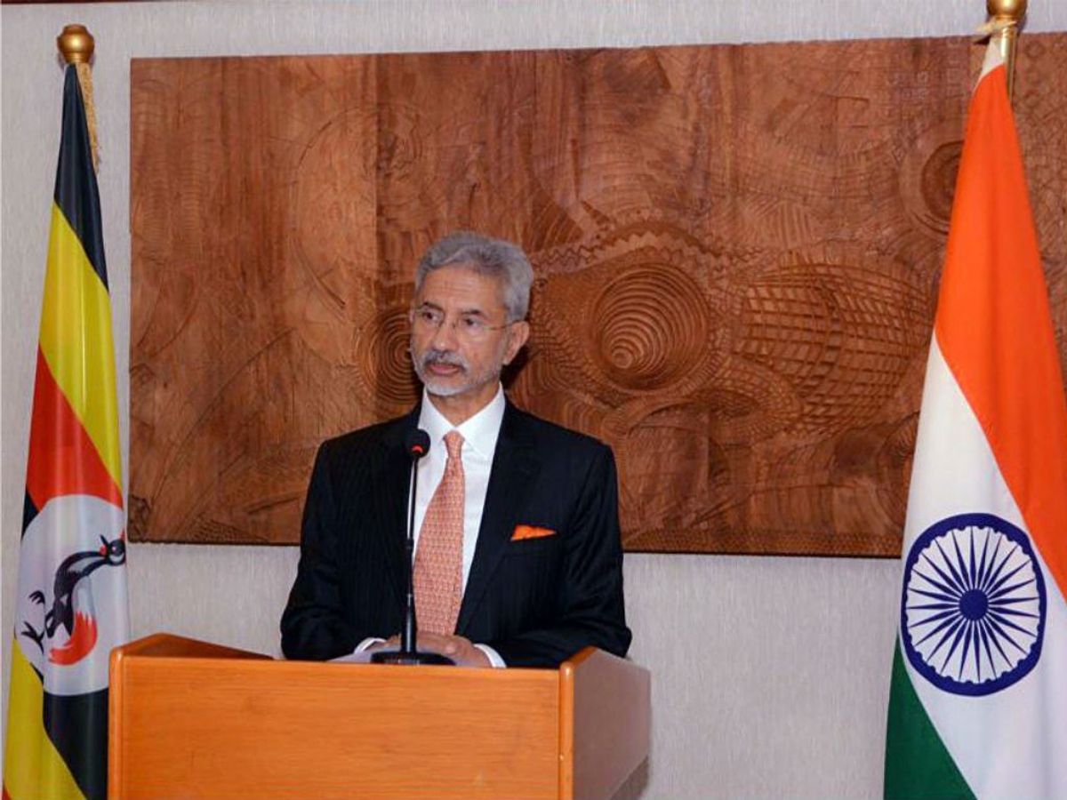Indian external affairs minister Subrahmanyam Jaishankar in Uganda