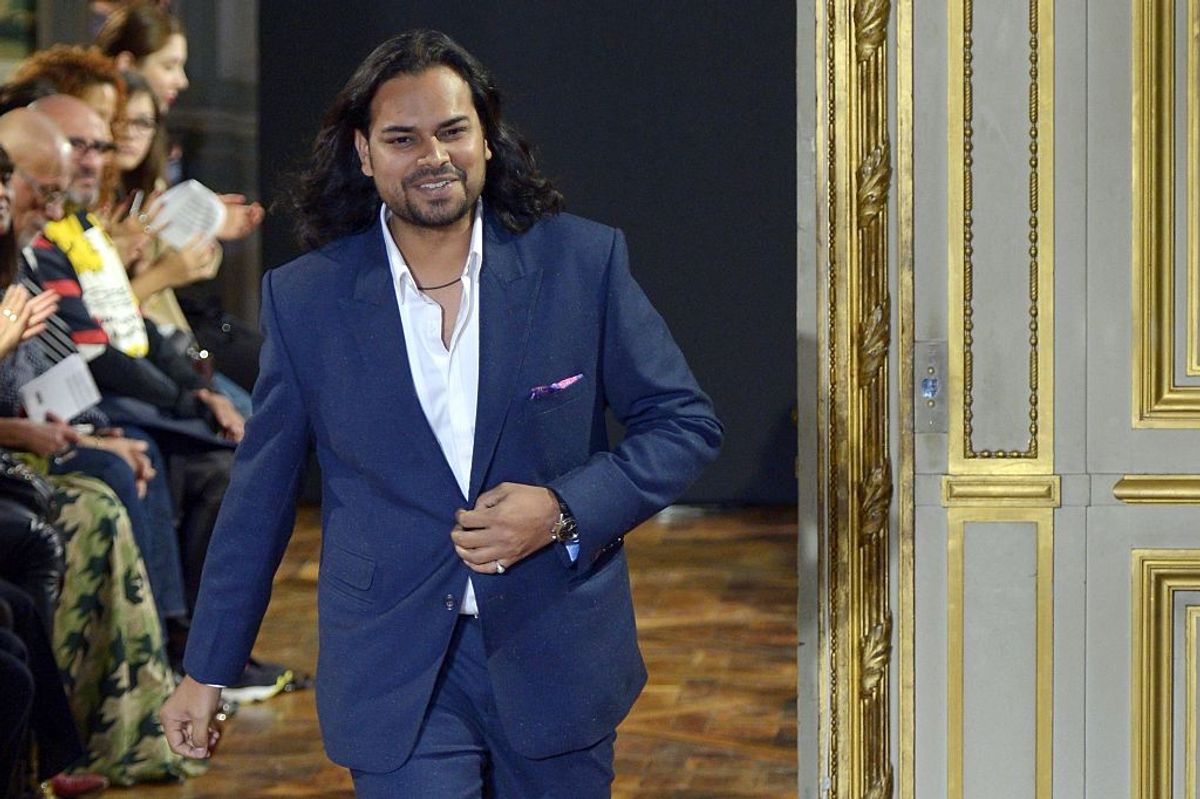 Indian fashion designer Rahul Mishra