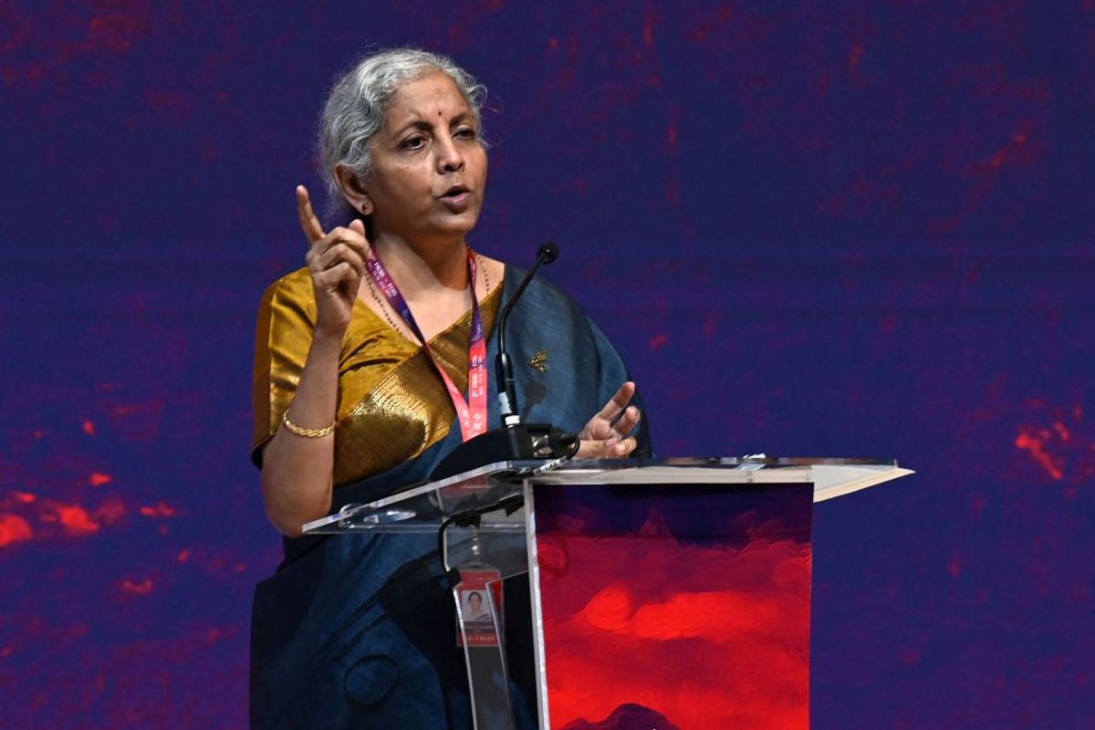 Indian finance minister Nirmala Sitharaman