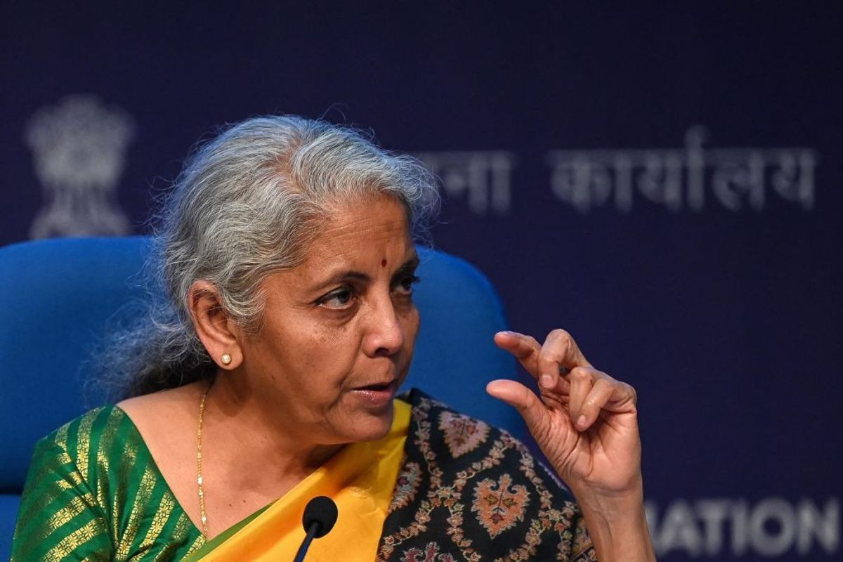Indian finance minister Nirmala Sitharaman