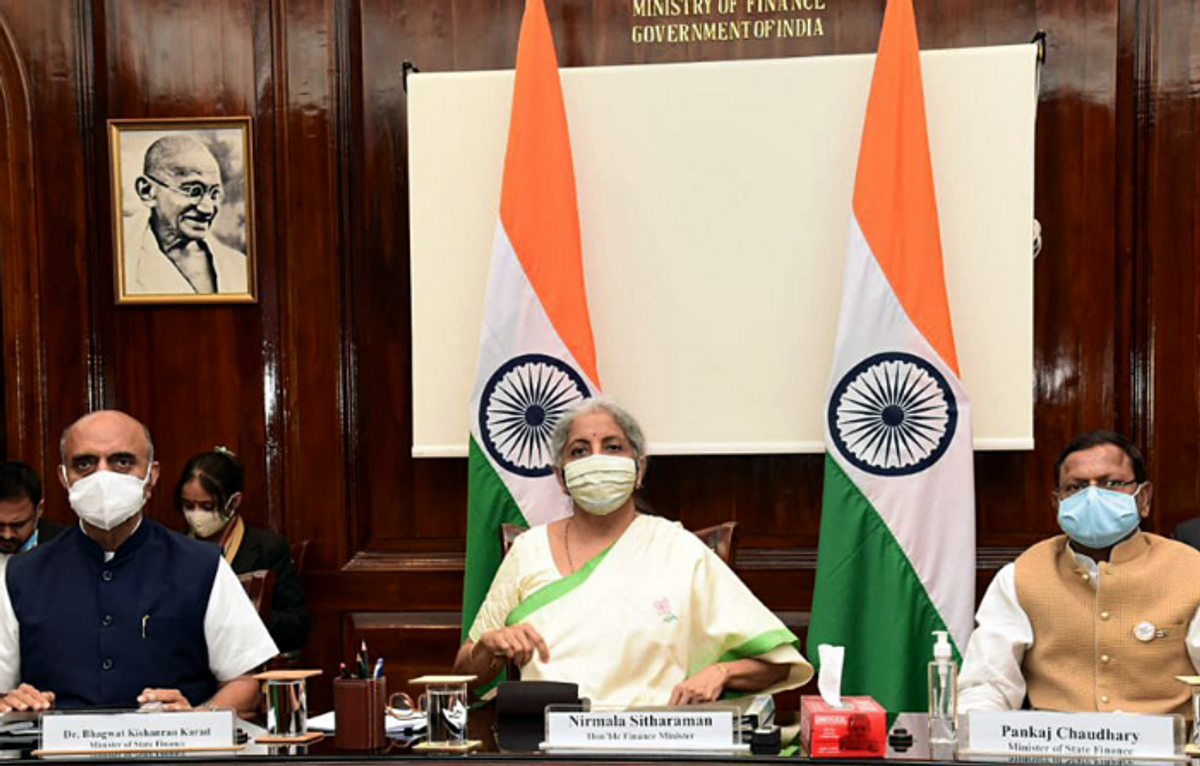 Indian finance minister Nirmala Sitharaman