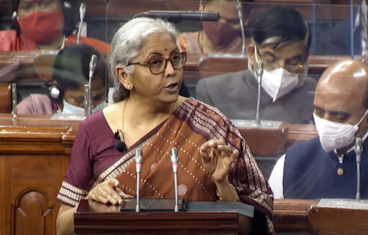 Indian finance minister Nirmala Sitharaman