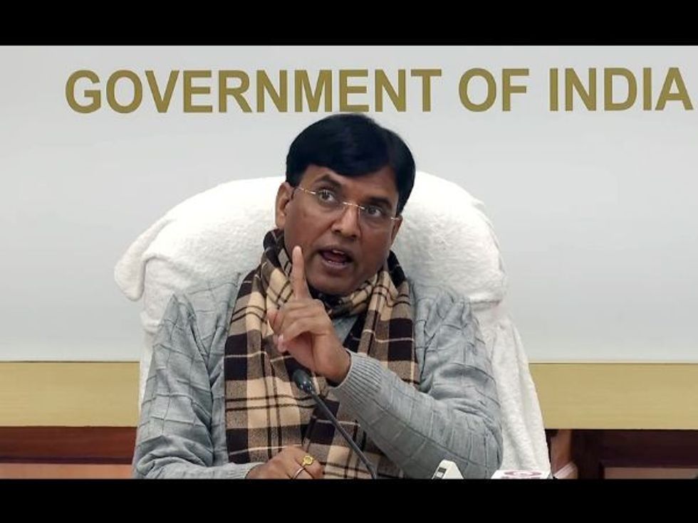 Indian health minister Mansukh Mandaviya