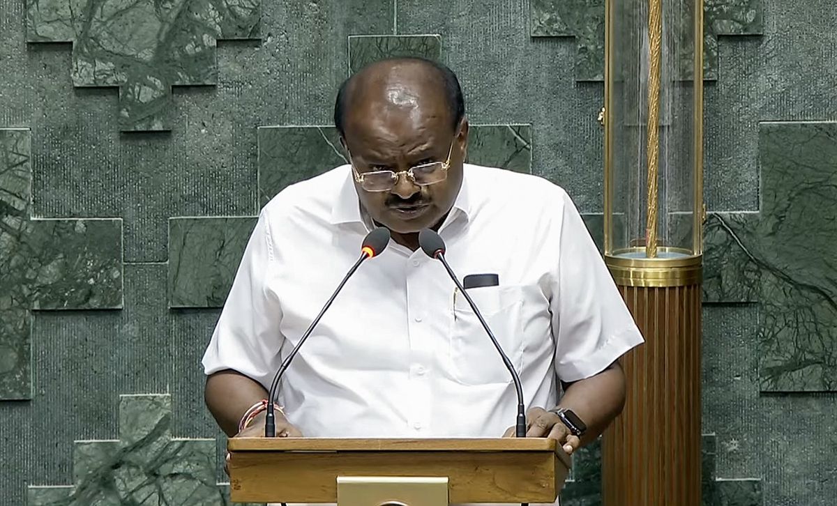 Indian heavy industries and steel minister HD Kumaraswamy