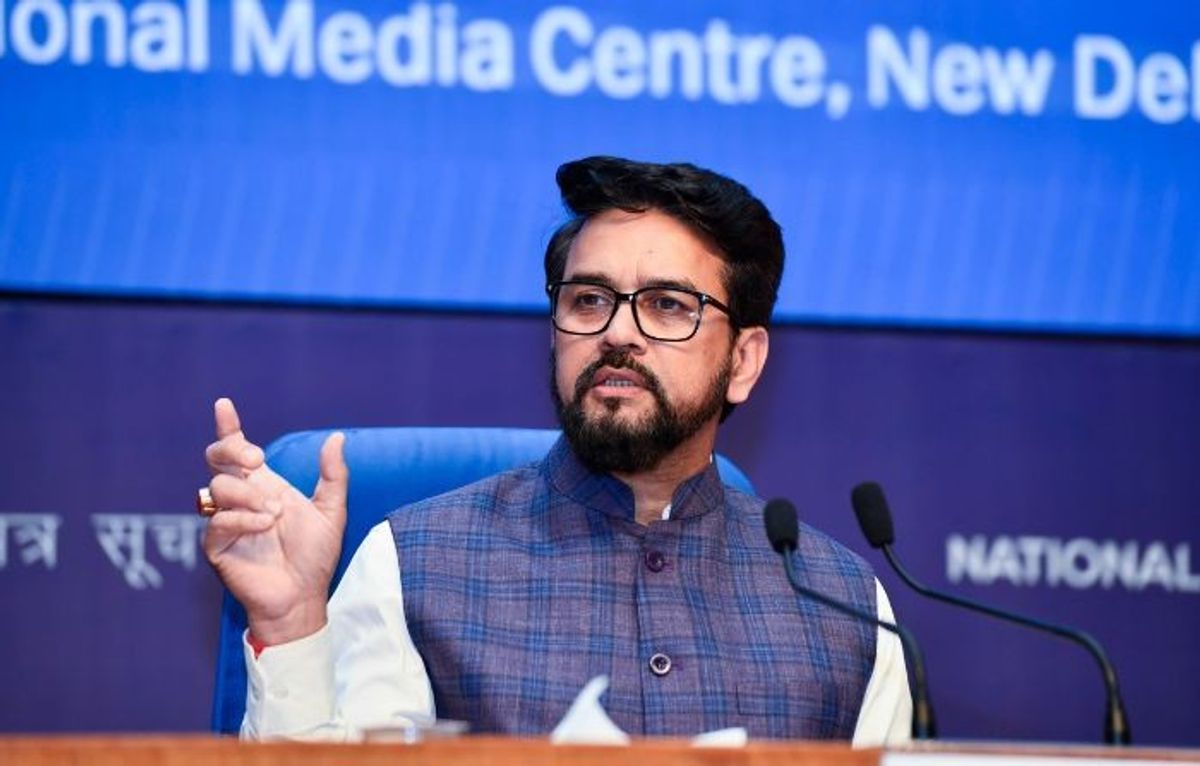 Indian information and broadcasting minister Anurag Thakur