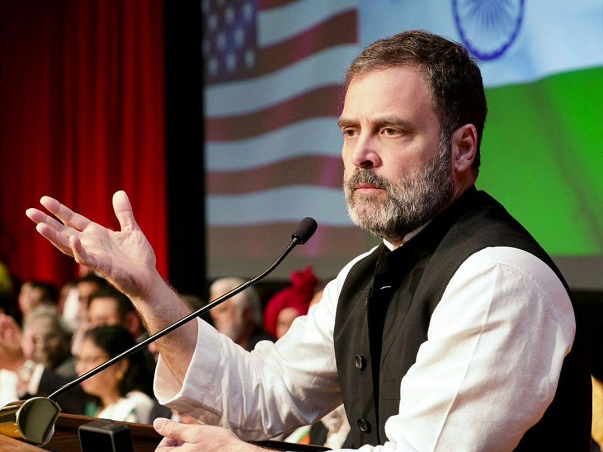 Indian National Congress leader Rahul Gandhi in US