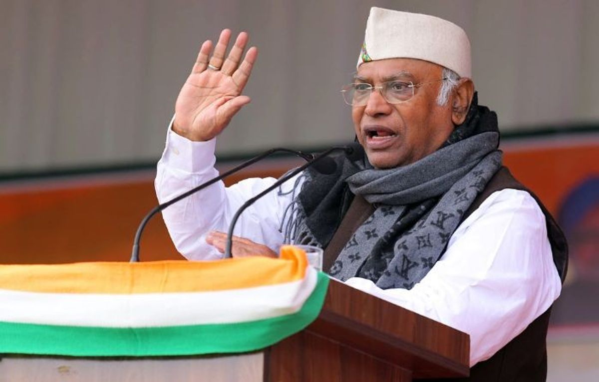 Indian opposition leader Mallikarjun Kharge