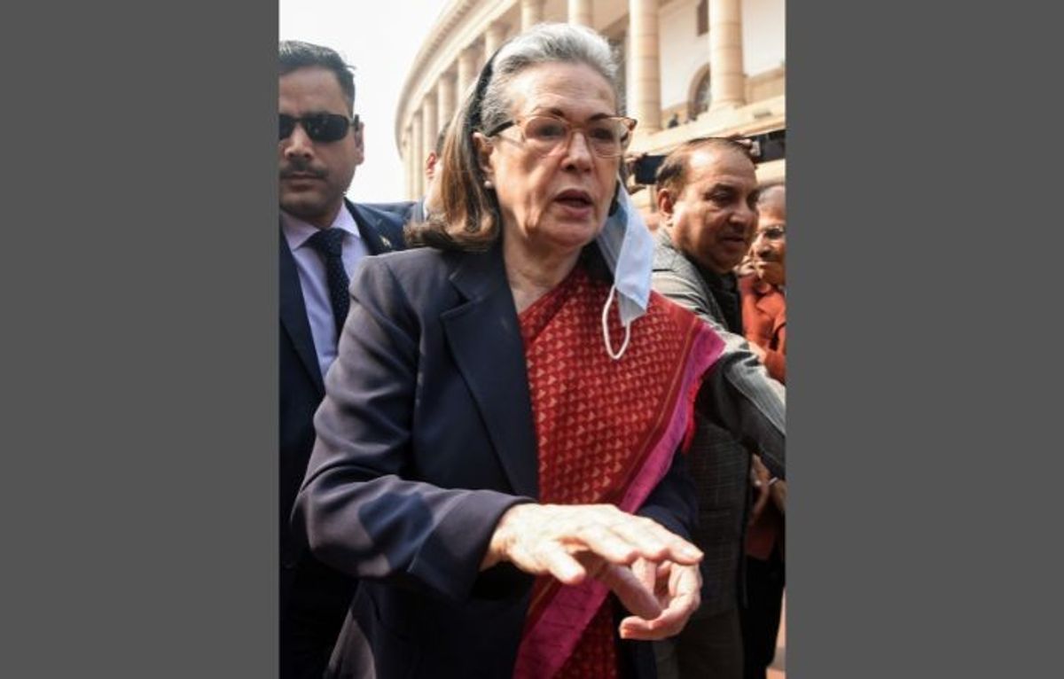 Indian opposition leader Sonia Gandhi