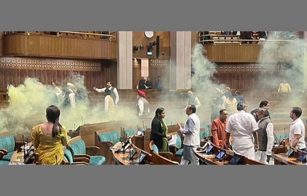 Indian parliament security violation