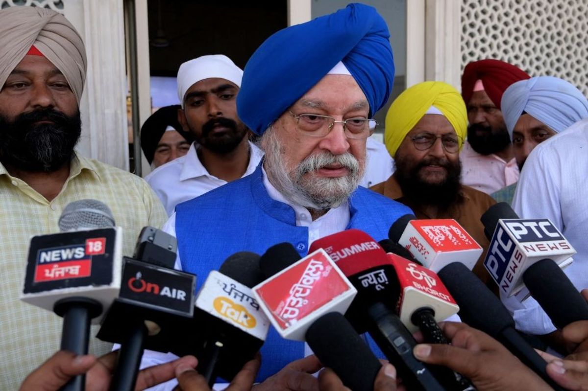Indian petroleum and natural gas minister Hardeep Singh Puri