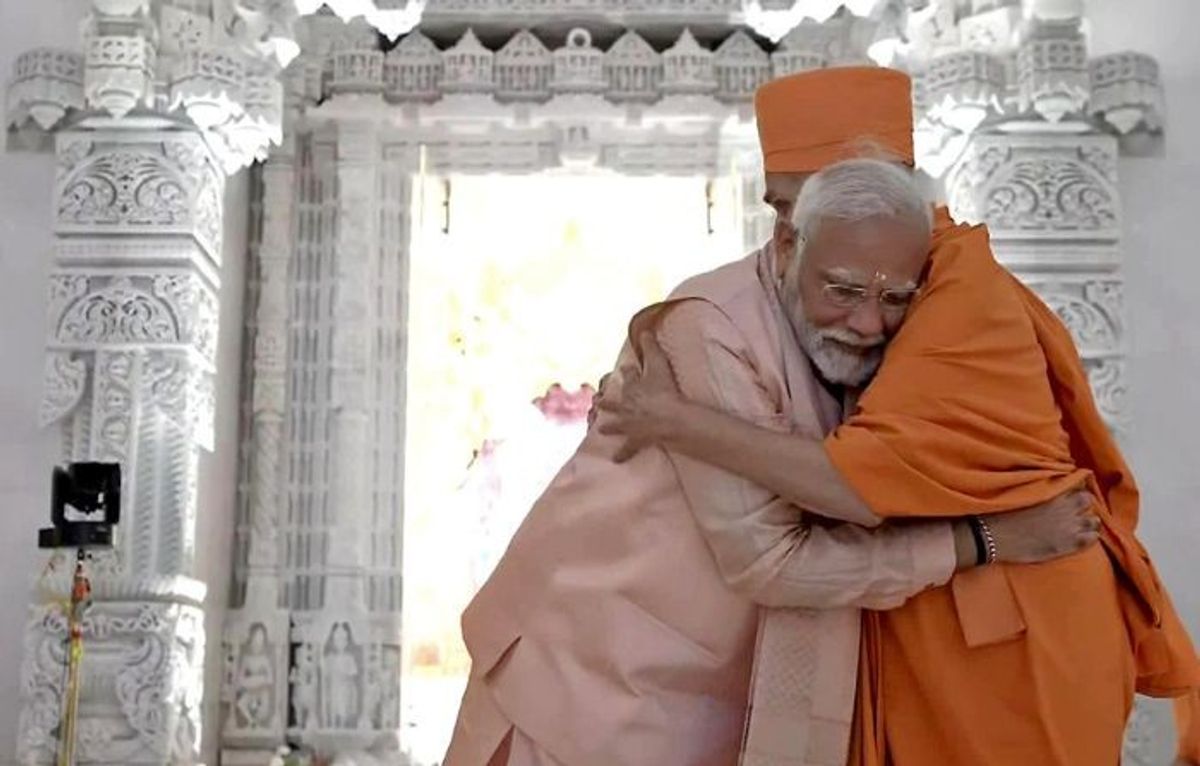Indian PM at the inauguration of BAPS temple in Abu Dhabi