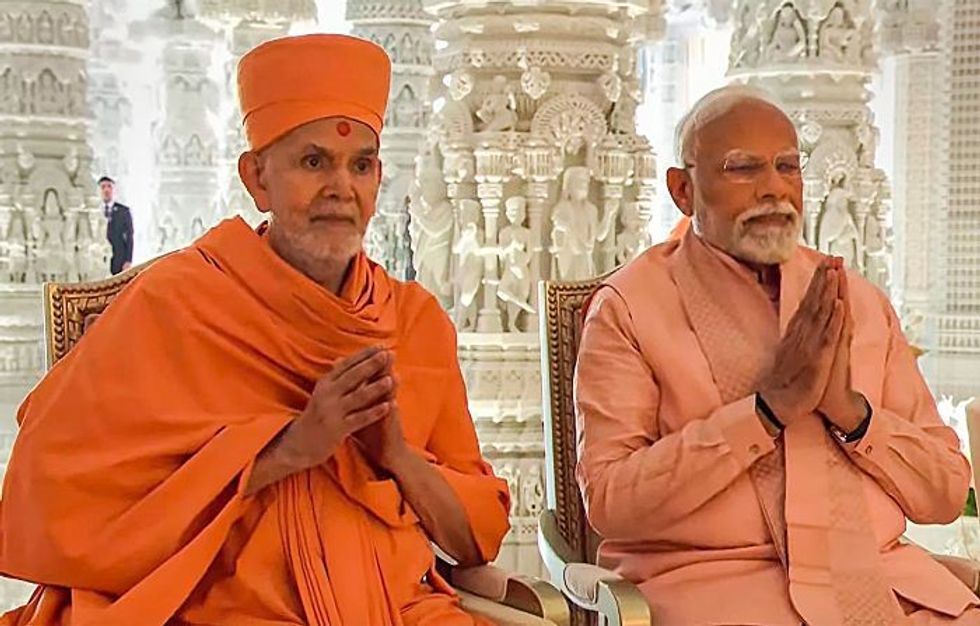 Indian PM at the inauguration of BAPS temple in Abu Dhabi