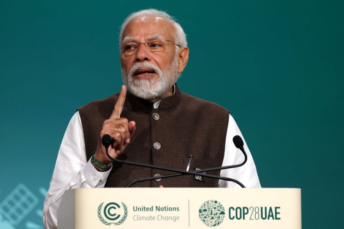 Indian PM Narendra Modi at COP28 in Dubai, UAE