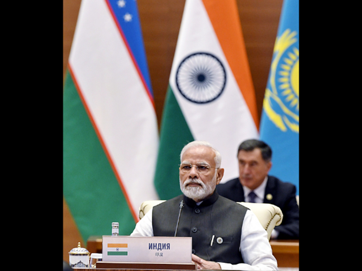Indian PM Narendra Modi at SCO summit 2022