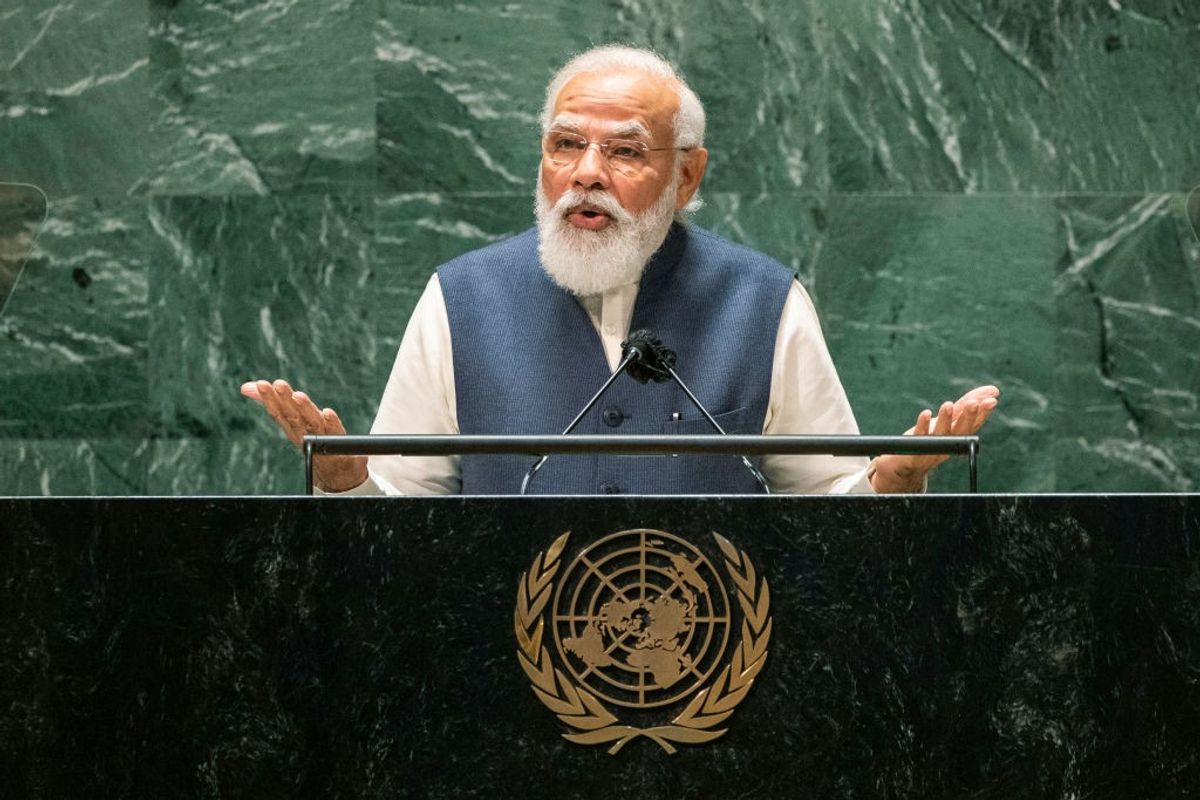Indian PM Narendra Modi at the UN