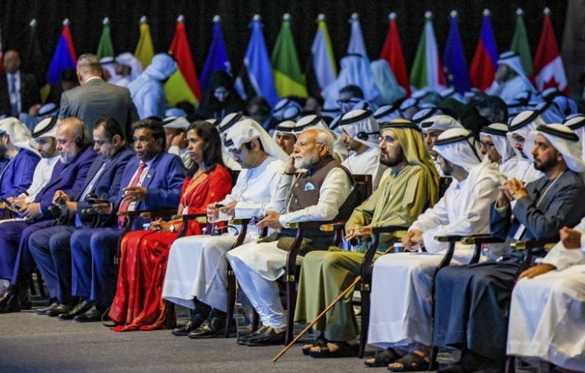 Indian PM Narendra Modi at World Government Summit in Dubai, UAE