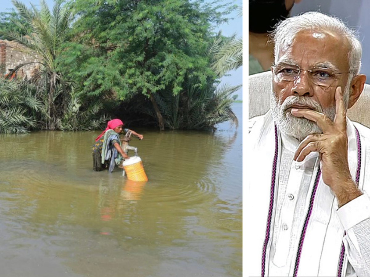 Indian PM Narendra Modi expresses concern overPakistan floods