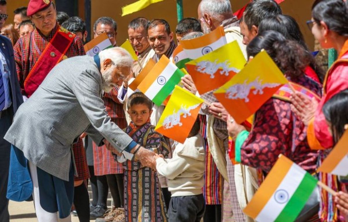Indian PM Narendra Modi in Bhutan