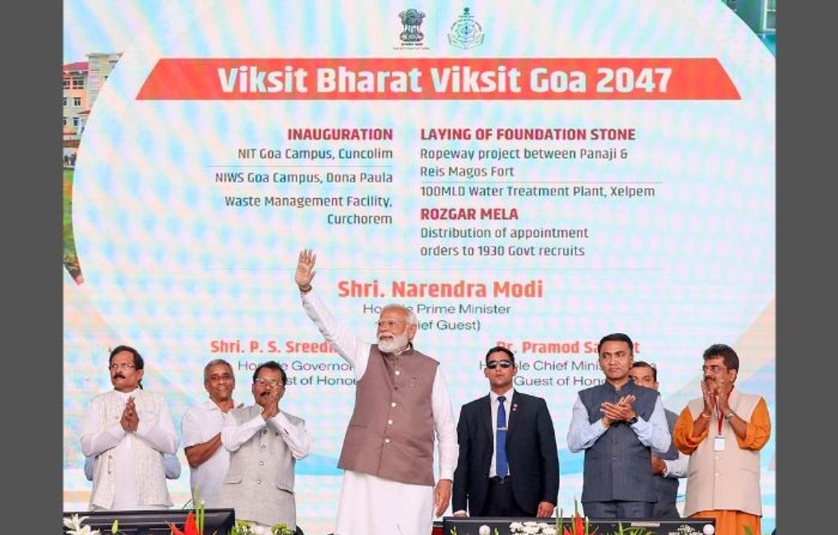 Indian PM Narendra Modi in Goa