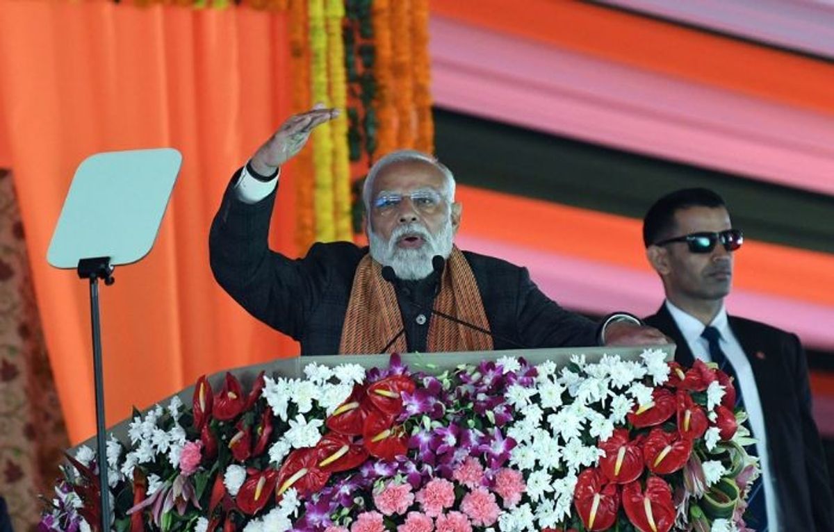 Indian PM Narendra Modi in Kashmir