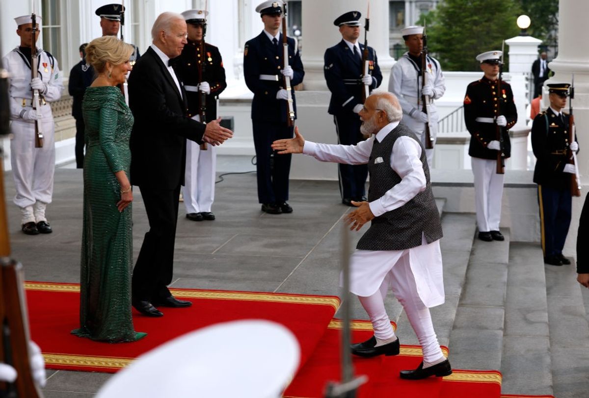 Indian PM Narendra Modi on state visit to US.