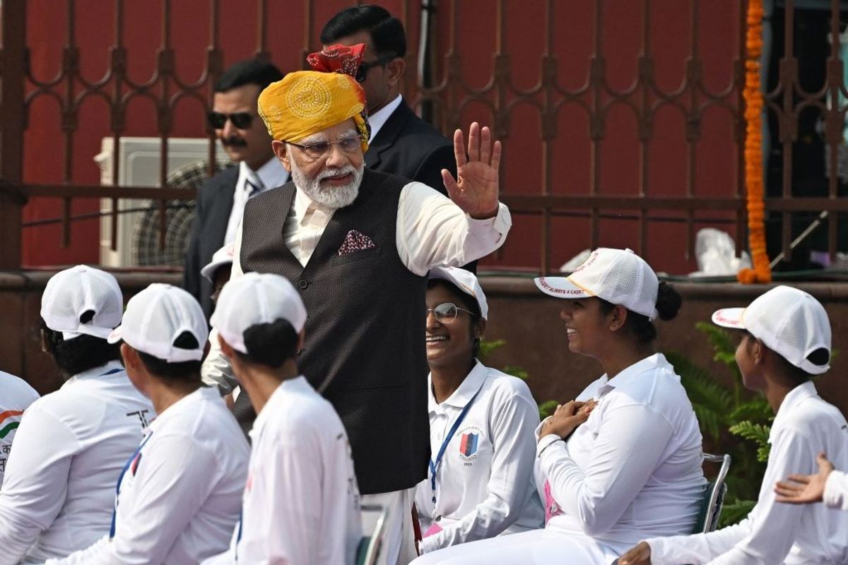 Indian PM Narendra Modi speaks on the occasion of Independence Day 2023