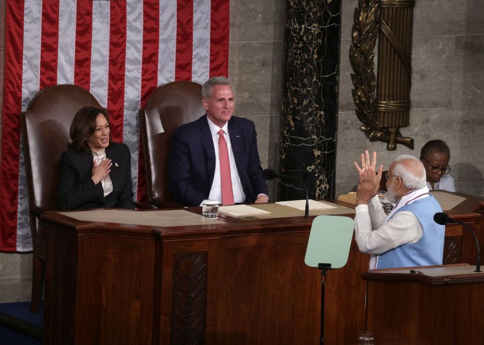 Indian prime minister Narendra Modi addresses US Congress