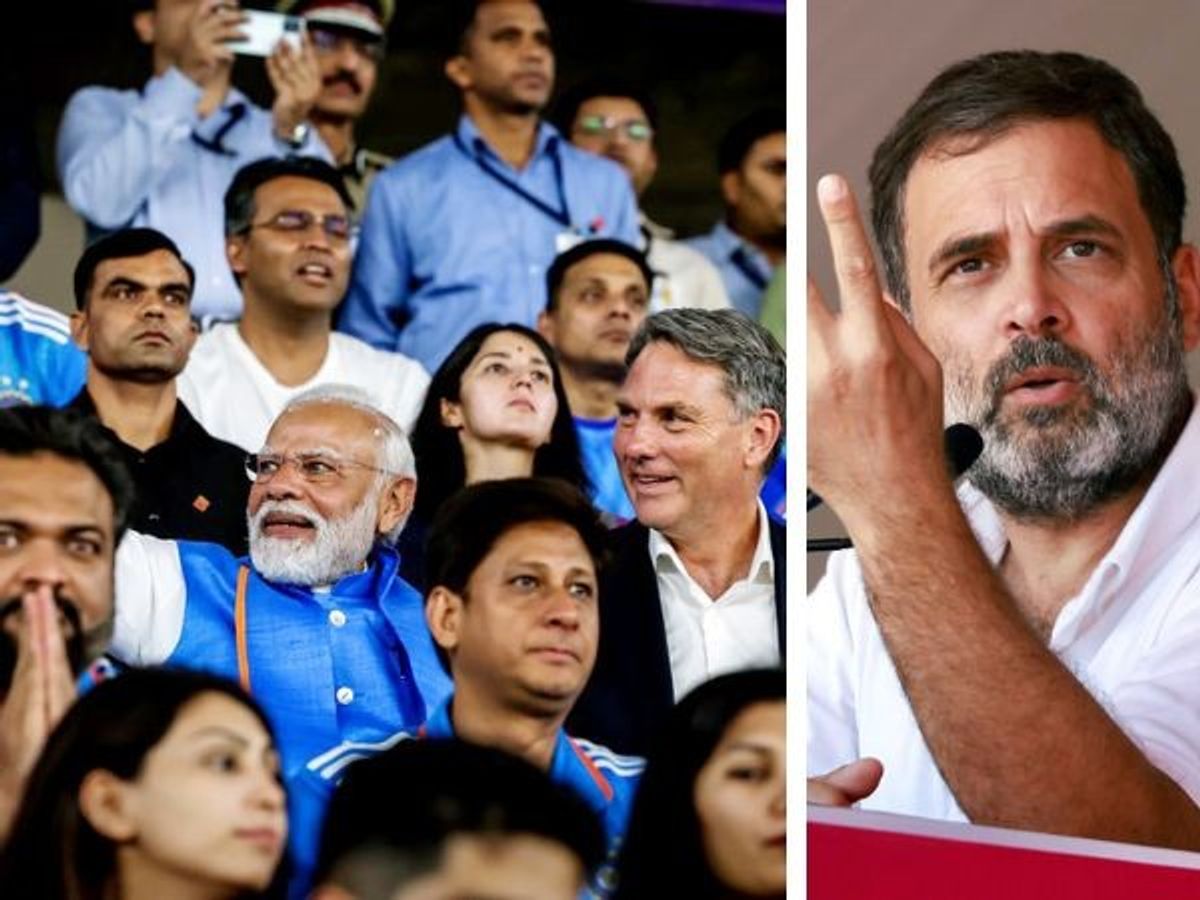Indian prime minister Narendra Modi and Indian National Congress leader Rahul Gandhi