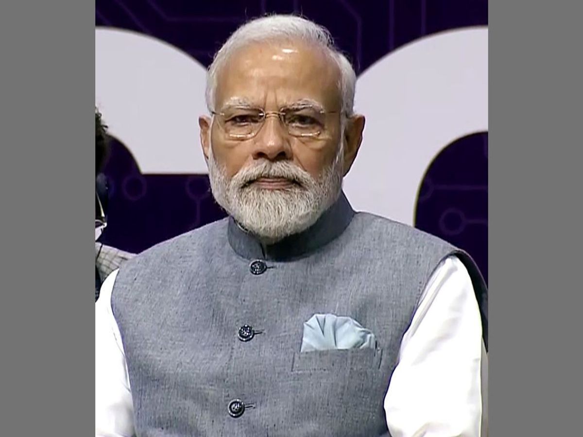 Indian prime minister Narendra Modi at the inauguration of the Semicon India Conference 2023 in Gandhinagar in the western state of Gujarat