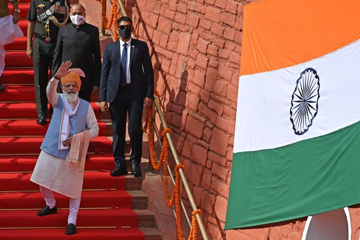 What Modi said on India's 75th Independence Day