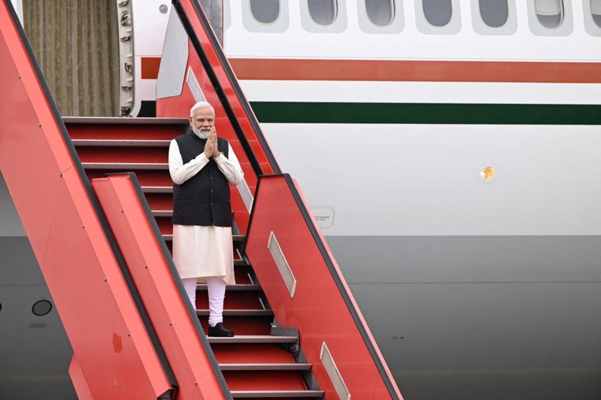 Indian prime minister Narendra Modi in Denmark in May 2022