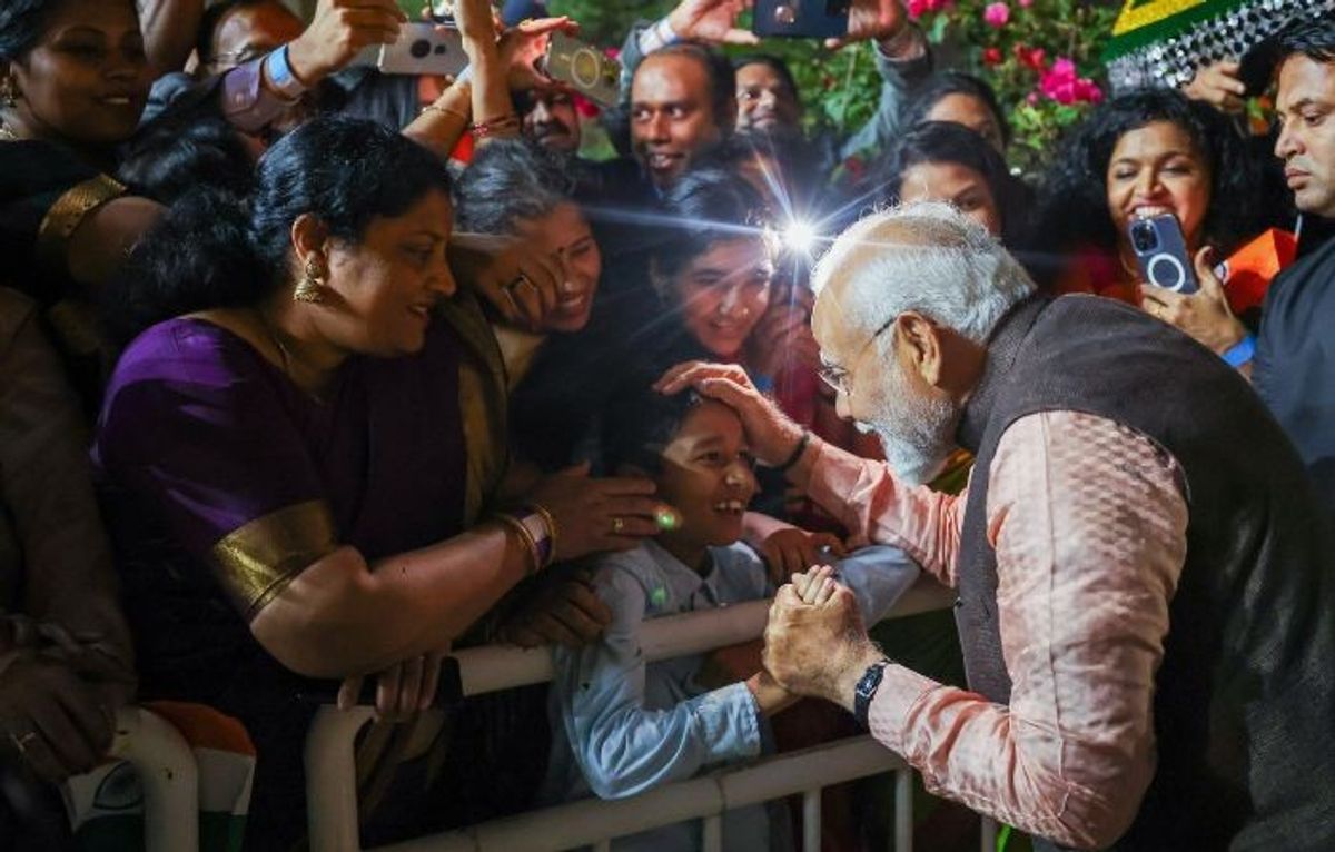 Indian prime minister Narendra Modi in Qatar