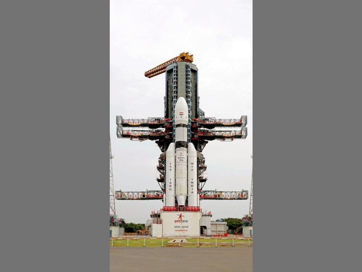 Indian Space Research Organisation completes the 'launch rehearsal' for Chandrayaan-3, which will be launched from Satish Dhawan Space Centre, Sriharikota, in the southern state of Andhra Pradesh