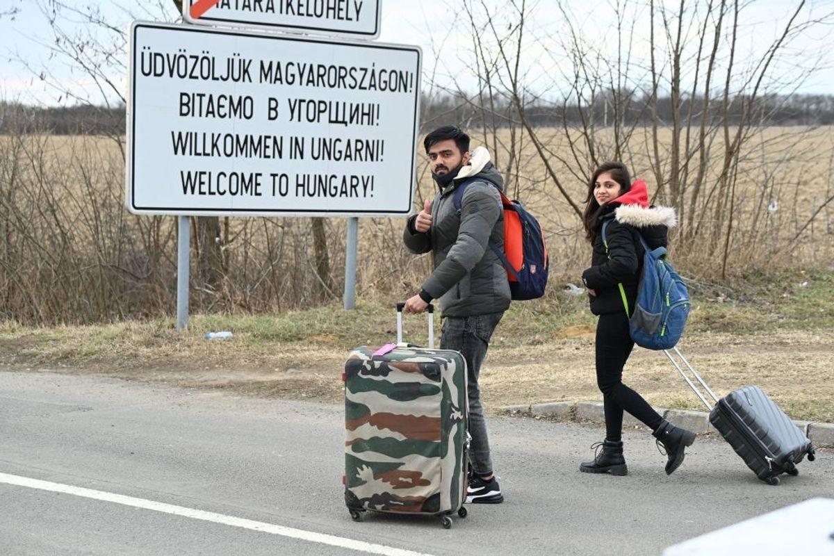 Indian students in war-hit Ukraine flee to Hungary