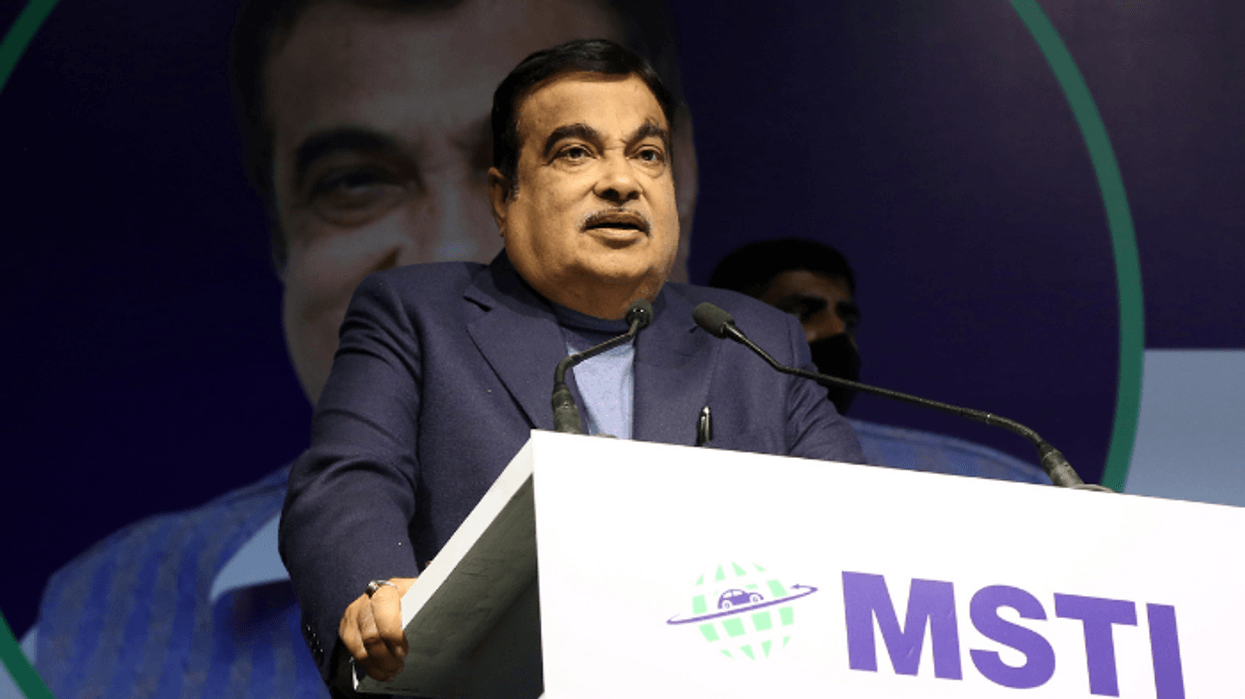 Indian transport minister Nitin Gadkari