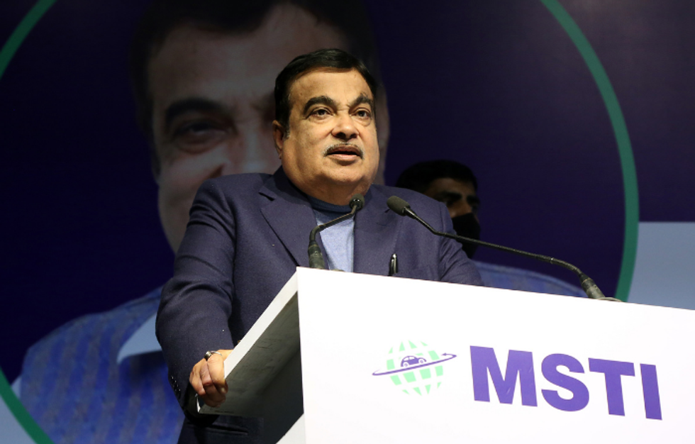Indian transport minister Nitin Gadkari
