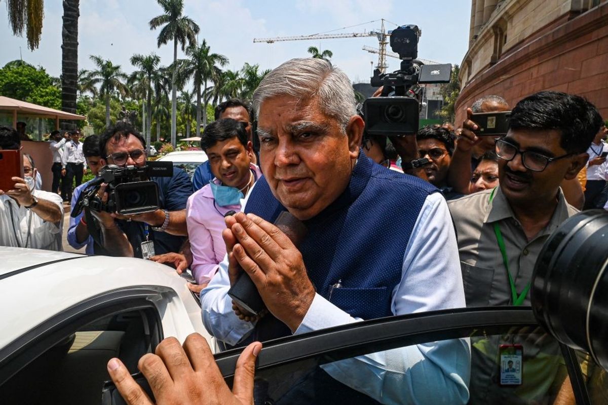 Indian vice president Jagdeep Dhankhar