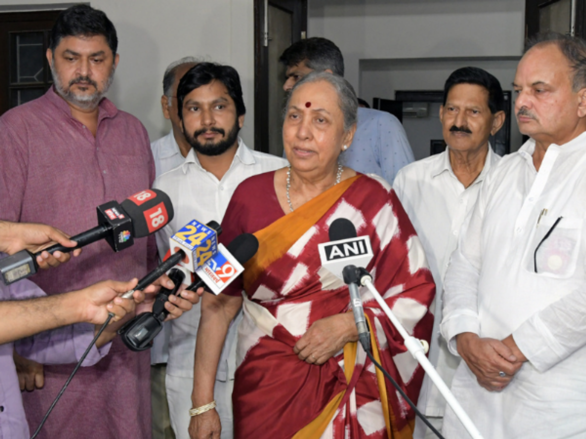 Indian vice presidential candidate Margaret Alva