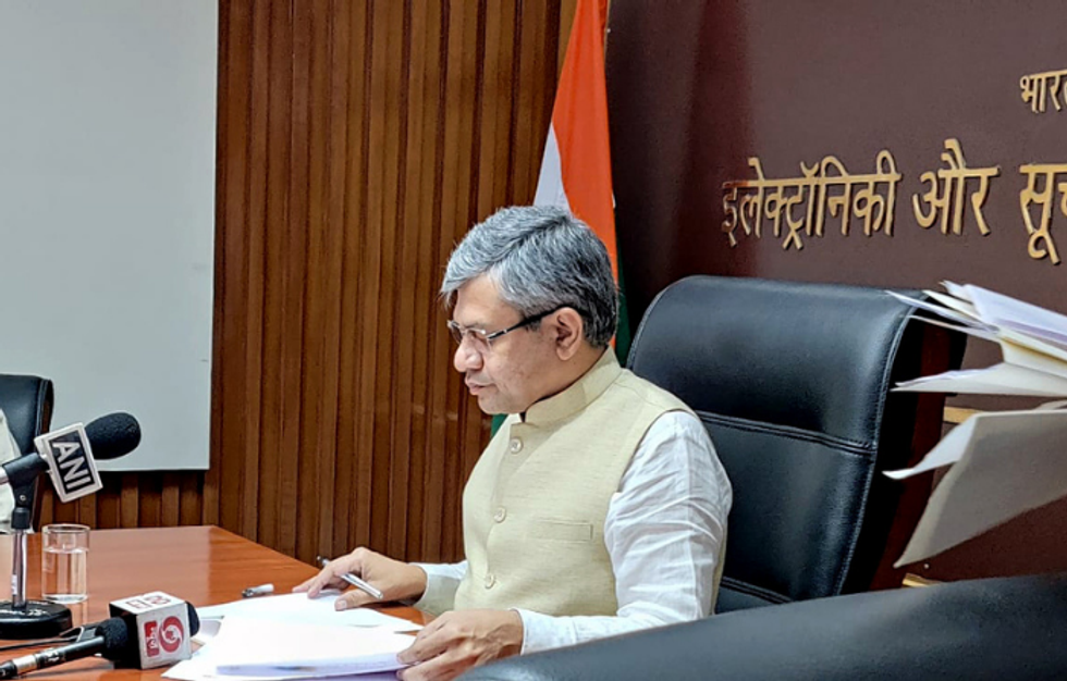 Indian wailway minister Ashwini Vaishnaw