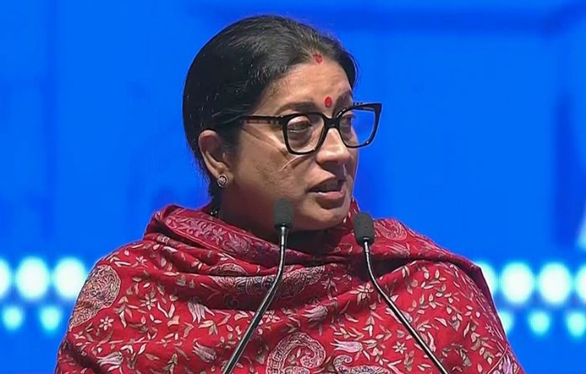 Indian women and child development minister Smriti Irani