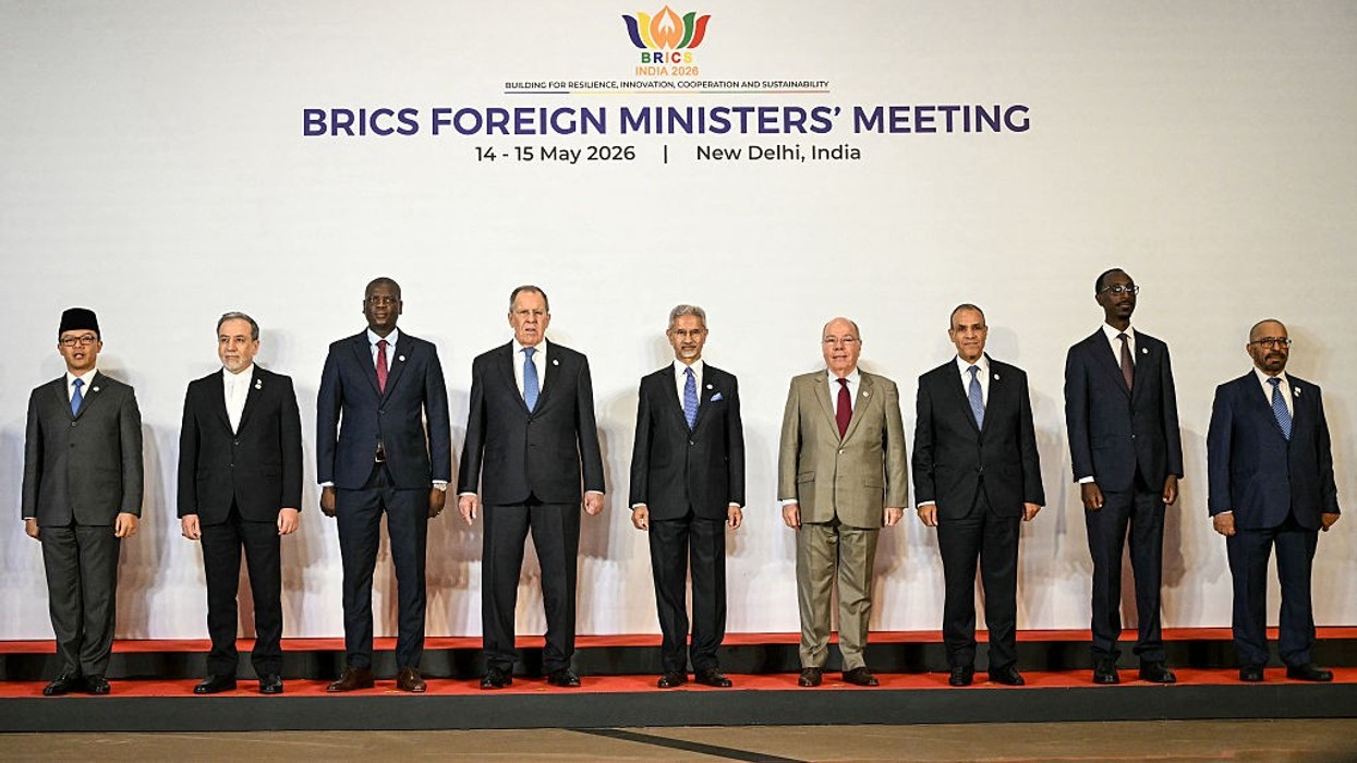 Indonesia's Foreign Minister Sugiono, Iran's Foreign Minister Abbas Araghchi, South Africa's Foreign Minister Ronald Lamola, Russia's Foreign Minister Sergei Lavrov, India's Foreign Minister Subrahmanyam Jaishankar, Brazil's Foreign Minister Mauro Vieira, Egyptian Foreign Minister Badr Abdelatty, Ethiopian Foreign Minister Gedion Timothewos, and the United Arab Emirates' Minister of State for Foreign Affairs and International Cooperation Khalifa Shaheen Almarar