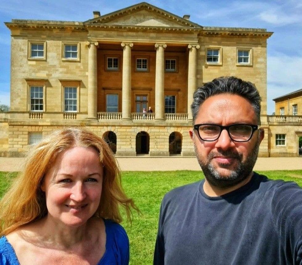 INSET 2 Corinne Fowler Country Walks pic four Corinne Fowler and Sathnam Sanghera