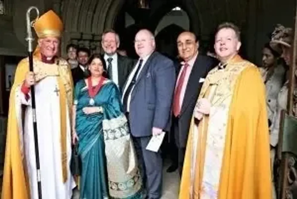 INSET 3 Praful Patel at Leicester Cathedral in 2013