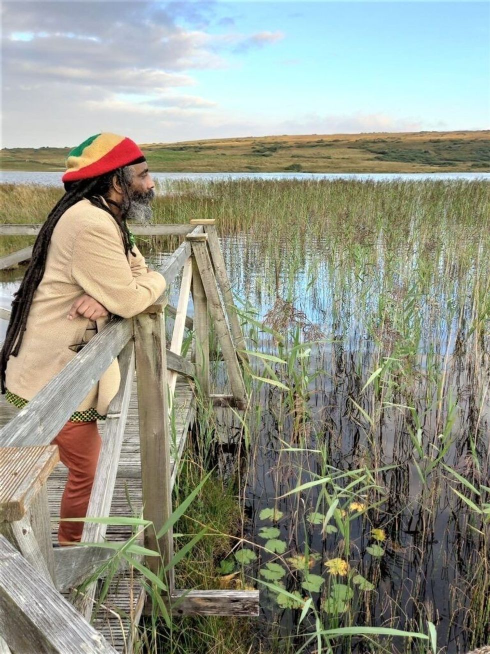 INSET 5 Graham Campbell walked with Corinne Fowler