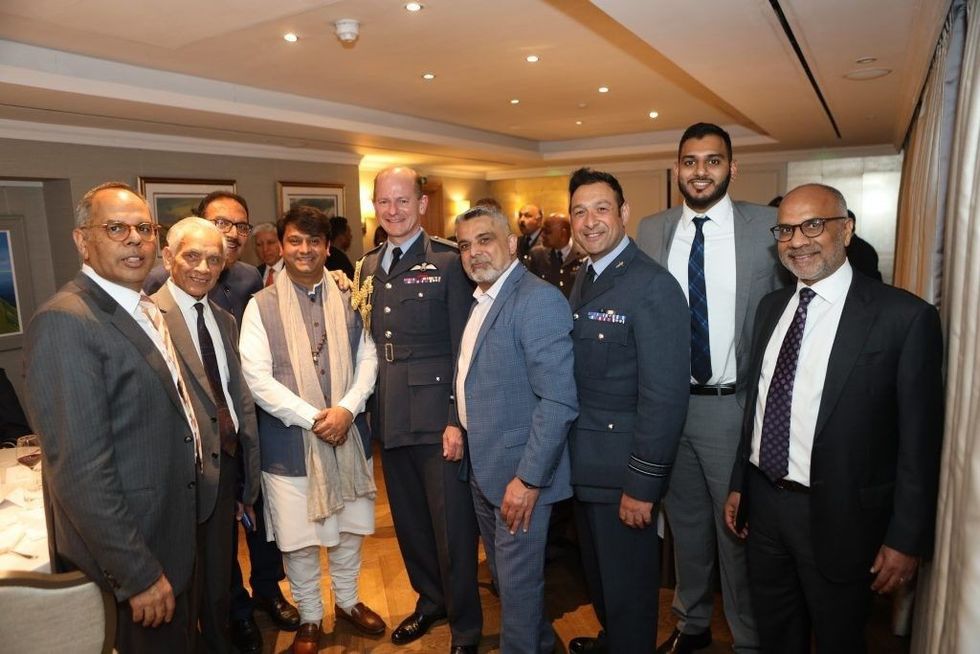 INSET KRS guest Vinod Thakrar Rajrajeshwar guru Sir Mike Mohammad Butt RAF chk JKS SRS