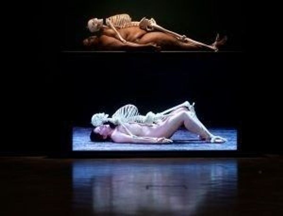 INSET Marina Abramovic Nude with Skeleton