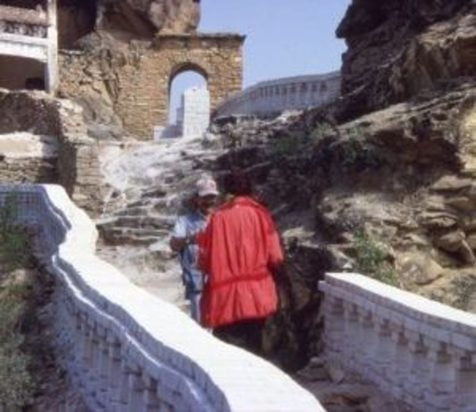 INSET Marina Abramovic Walk along Great Wall of China 21 September 2023