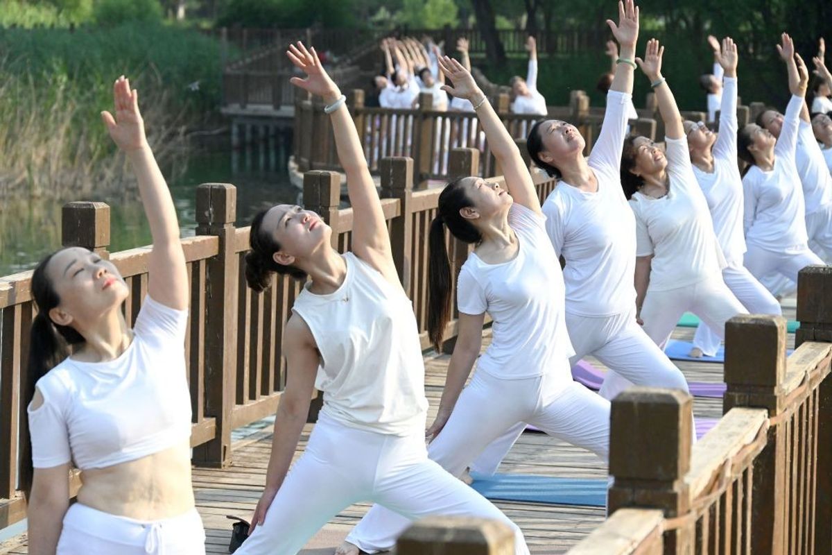 International Yoga Day celebrations in China