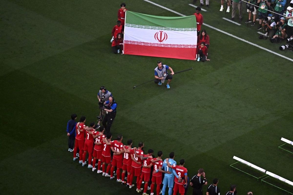 Iran players at Qatar World Cup 2022